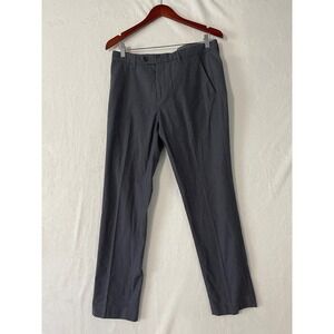 TED BAKER LONDON Woman's Dress Pants Charcoal Grey Slim Fit Flat Front Size 31R